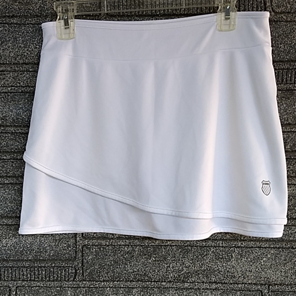 K-Swiss White Women's Tennis Skort